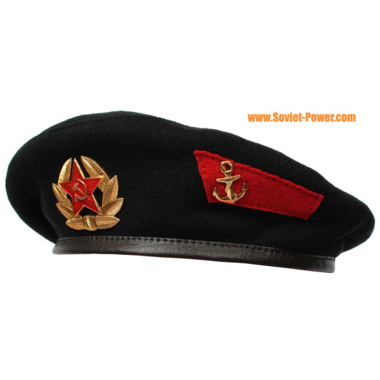 MARINES Soviet Military black Beret hat