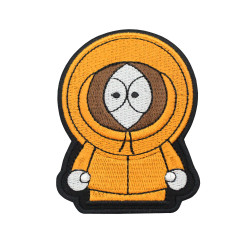 Kenny McCormick South Park Patch Cartoon ricamato termoadesivo / manica in velcro