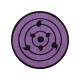 Rinnegan Naruto Embroidered Iron-on / Velcro Sleeve Patch