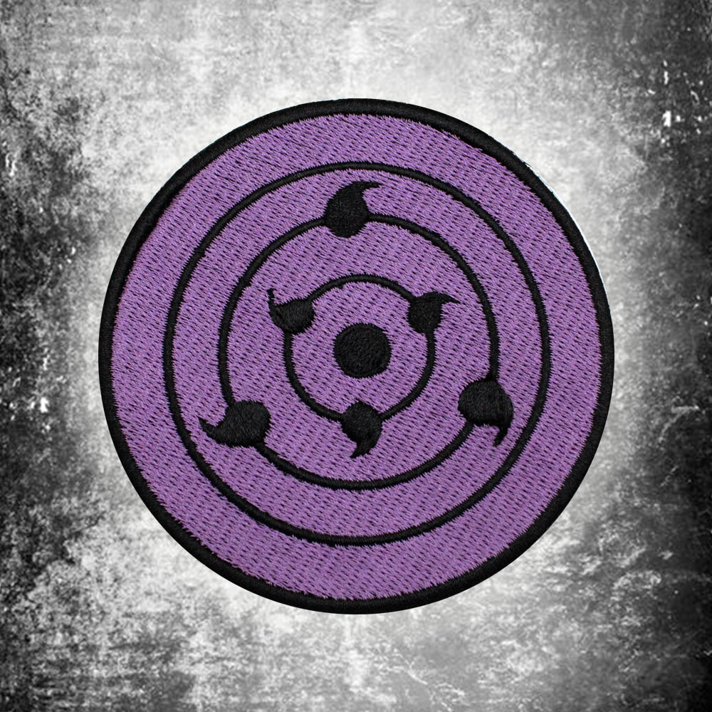 Rinnegan - Naruto Inspired - Horn Button - Court Purple/Black – Viilante USA