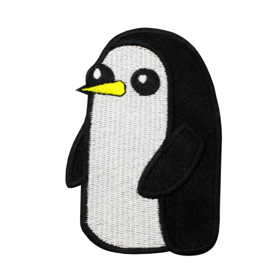 Patch velcro thermocollant brodé pingouin dessin animé