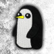 Toppa in velcro termoadesiva ricamata con pinguino dei cartoni animati