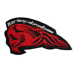Harley Davidson Embroidered Iron on Patch Biker Velcro Gift