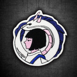 Película Spirited Away bordado hierro en parche Anime Velcro regalo