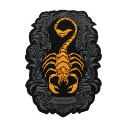 Logo Scorpione Ricamato Ferro su Patch Zodiac Velcro Regalo