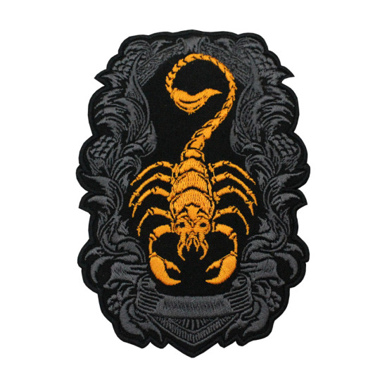 Scorpion Logo Brodé Fer sur Patch Zodiac Velcro Cadeau