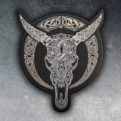 Logo Satana Ricamato Ferro su Patch Inferno Velcro Regalo