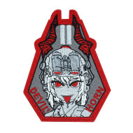 Parche bordado de cuerno de diablo Airsoft Iron-on parche Anime gancho y bucle bordado manga regalo parche