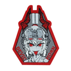 Devil Horn embroidered patch Airsoft Iron-on patch Anime Hook and loop embroidery Sleeve gift patch