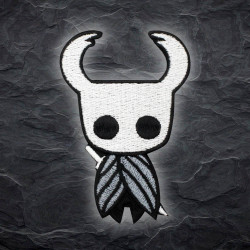 Hollow Knight Patch zum Aufbügeln Gaming-Stickerei zum Aufnähen Ärmel-Patch Individueller Aufkleber mit Klettverschluss