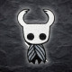 White Hollow Knight Iron-on patch Gaming Sew-on embroidery Sleeve patch Hook and loop custom sticker