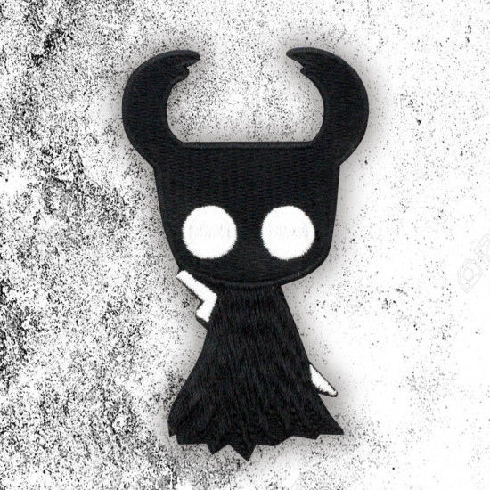 Écusson thermocollant Black Hollow Knight Gaming Broderie à coudre Écusson à crochet et boucle autocollant personnalisé