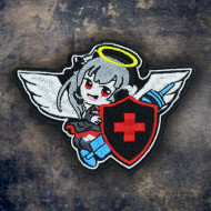 Patch thermocollant Airsoft Medic Anime Angel cadeau de patch de manche de broderie à coudre