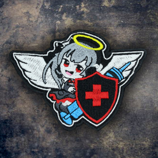 Airsoft Medic Iron-on patch Anime Angel Sew-on embroidery Sleeve patch gift