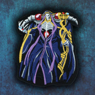 Sorcerer King Iron-on patch Anime Overlord embroidery Ainz Ooal Gown patch Hook and loop Mga embroidered Sew-on patch Halloween Skull gift
