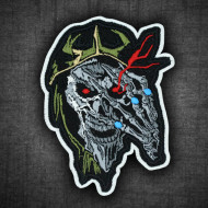 Ainz Ooal Gown patch Overlord anime embroidery Sorcerer King Iron-on patch Hook and loop Mga embroidered patch Halloween Skull gift