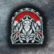Ainz Sew-on sticker Sorcerer King Iron-on patch Anime Overlord embroidery Ainz Ooal Gown patch Hook and loop Mga embroidered Sew-on patch Halloween Skull gift