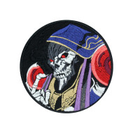 Patch thermocollant Ainz Broderie Overlord Anime Crochet et boucle Patch à coudre brodé Mga