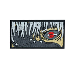 Tokyo Ghoul strip patch Kaneki Ken Iron-on patch One-Eyed King hook and loop embroidery Ghoul embroidered patch Anime gift