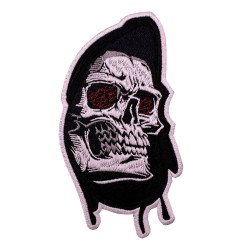 Écusson brodé de la mort Broderie Grim Reaper Écusson Skull Goth