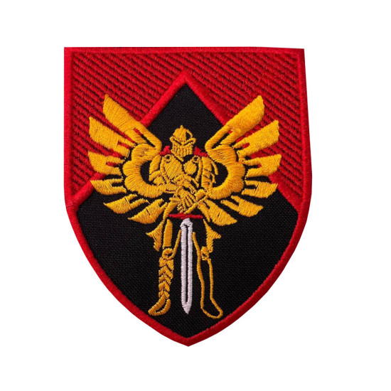 Patch militaire ukrainien 17 brigade de chars séparée Broderie de l'armée de chevalier Écusson de guerre thermocollant Cadeau militaire à coudre