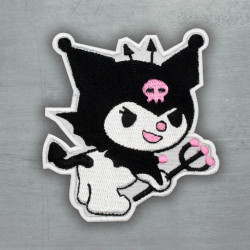 かわいい小悪魔子猫ワッペン 刺繍 コスプレ プレゼント アニメ 刺繍