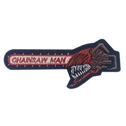 Ricamo Chainsawman Chainsawman Toppa termoadesiva Devil Hunter Ricamo cucito Denji Patch in velcro Regalo uomo motosega