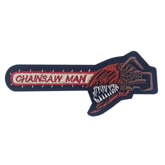 Chainsawman-Stickerei Chainsawman-Aufnäher zum Aufbügeln Devil Hunter Aufnäher-Stickerei Denji Velcro Patch Chainsaw Man-Geschenk