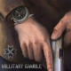 „Militärisches Glücksspiel“ Original-Armbanduhr. Echte sowjetische Militäruhr. Edelstahl-Armbanduhr in limitierter Auflage, Typ UdSSR