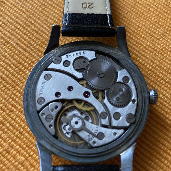 Poljot Mechanical Soviet Watch nicht transparente Erde UdSSR russische Vintage Uhr