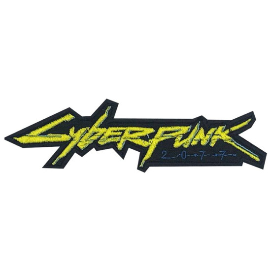 Cyberpunk 2077 pegatina Gaming Phantom Liberty Parche cosido Cyberpunk Iron-on bordado Gancho y bucle Proyecto de CD Parche rojo