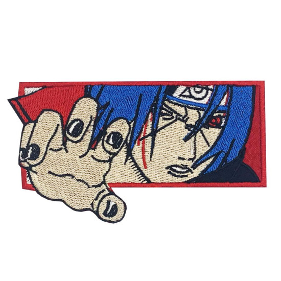 Itachi Uchiha Akatsuki patch Naruto ricamo Anime sticker Uchiha
