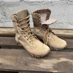 Ukrainian army demi-season boots "Typhoon" Military beige high boots Tactical Urban-type combat footwear