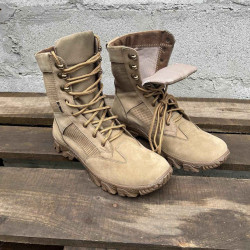 Halbsaisonstiefel der ukrainischen Armee „Typhoon“ Militärbeige hohe Stiefel Taktisches Kampfschuhwerk im urbanen Stil