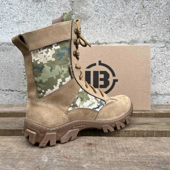 Ukrainian army Typhoon pixel boots Military leather high boots Urban-type summer footwear Professional army combat gear