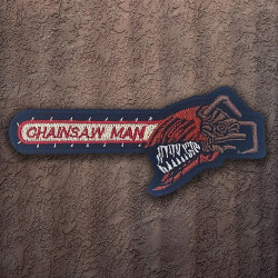 Chainsawman-Stickerei Chainsawman-Aufnäher zum Aufbügeln Devil Hunter Aufnäher-Stickerei Denji Velcro Patch Chainsaw Man-Geschenk