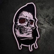 Death embroidered patch Grim Reaper embroidery Skull Goth patch