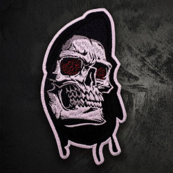 Parche bordado de la muerte Grim Reaper bordado Skull Goth patch