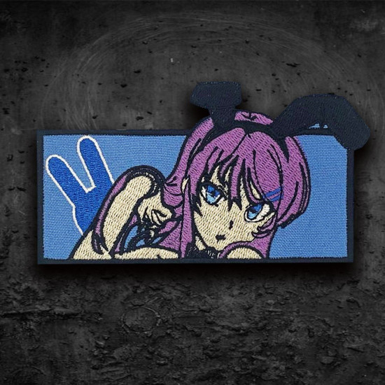 Mai Sakurajima patch Seishun Buta Yarou Anime ricamo Rascal Does Not Dream Bunny girl patch ricamata Bunny girl sticker