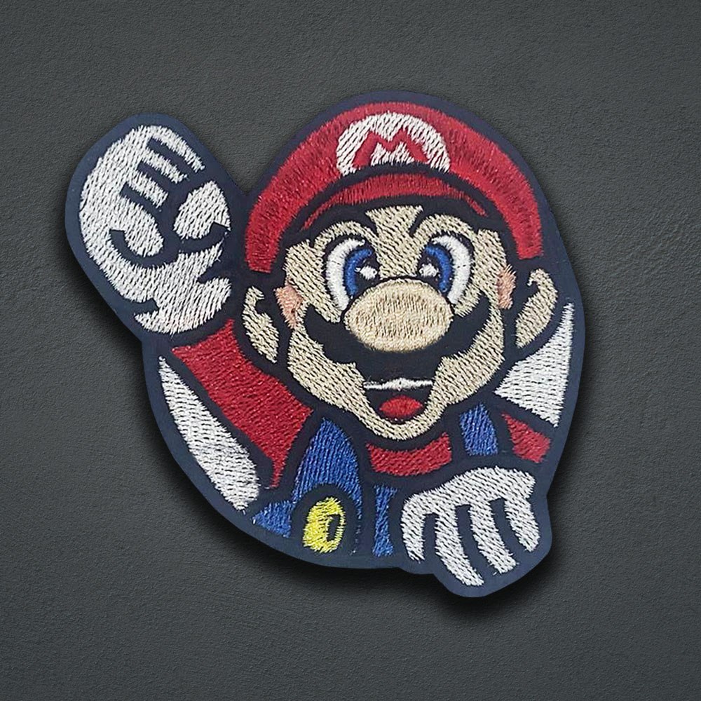 Mario embroidered patch Super Mario custom Iron-on patch Halloween