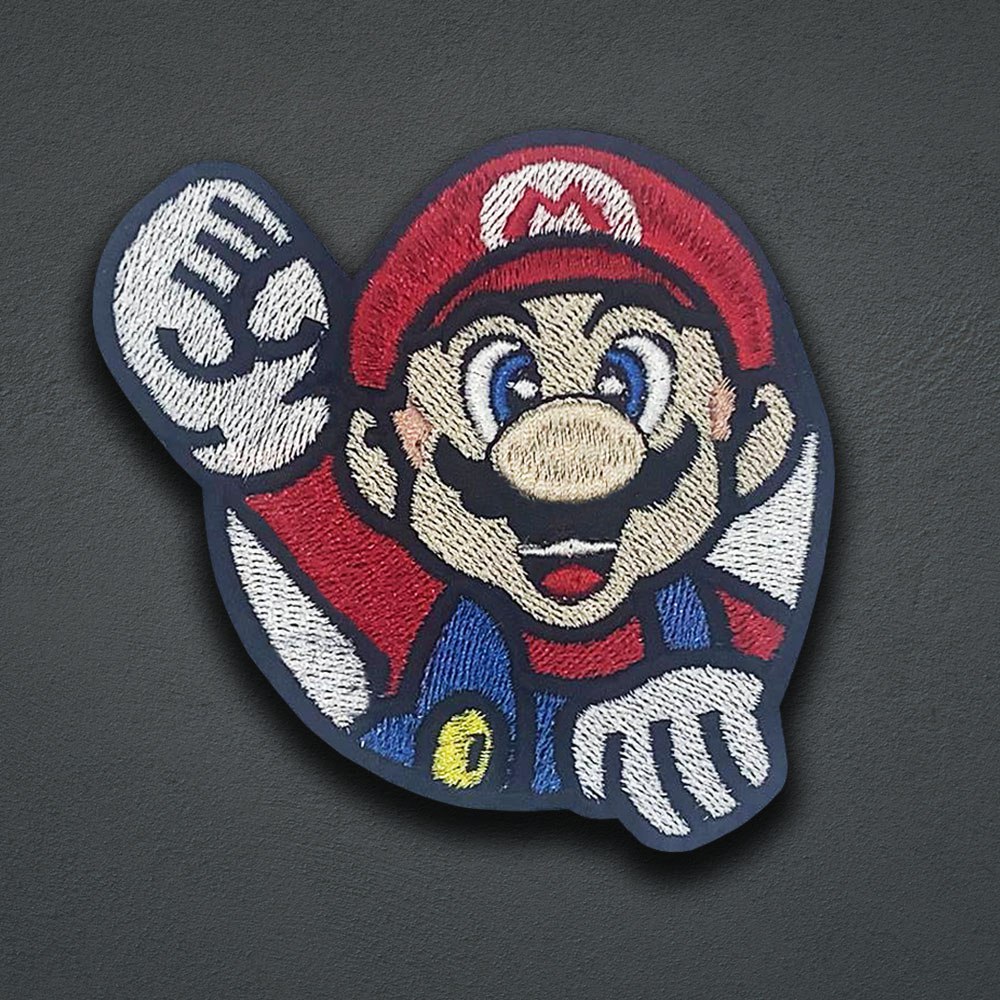 Fire Flower Super Mario Iron on Patch 