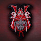 Oni Samurai embroidered Iron-on patch Japanese Warrior Sew-on embroidery Ghost Samurai custom patch