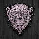 Rise of Apes bestickter Aufnäher Affe Aufnäher mit Tierstickerei auf dem Ärmel