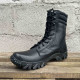 Bottes hautes noires tactiques 