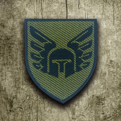 Ucraina 46a brigata aeromobile Toppa militare ucraina Iron-on Forze d'assalto aeree Ricamo ricamato Velcro Patch di guerra ucraina