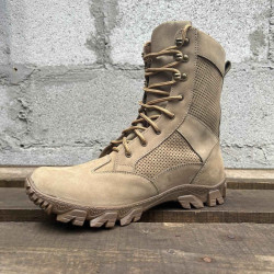 Botas de entretiempo del ejército ucraniano "Typhoon" Botas altas militares beige Calzado de combate táctico de tipo urbano