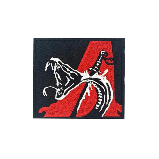 Airsoft Viper patch Snake military embroidery Army Viper slayer embroidered patch Katana sticker