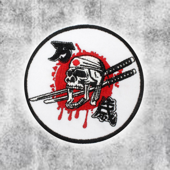 Ghost Samurai Ferro ricamato su Patch KatanasVelcro Gift