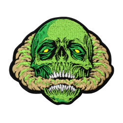 Toxic Skull ricamato Iron-on Gift Airsoft Hook and Loop Patch