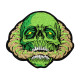Toxic Skull Embroidered Iron-on Gift Airsoft Hook and Loop Patch